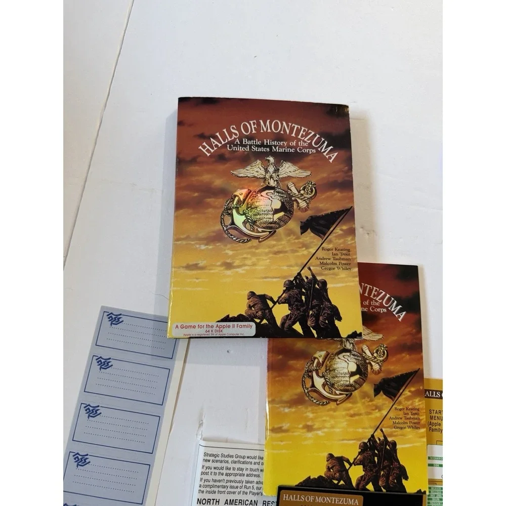Halls of Montezuma Marine Corps SSG Apple II PC‎ Game Complete Battle History